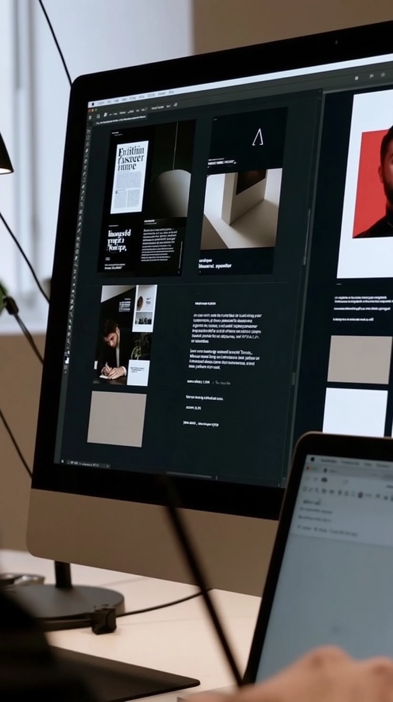 Creative professional working at a desk